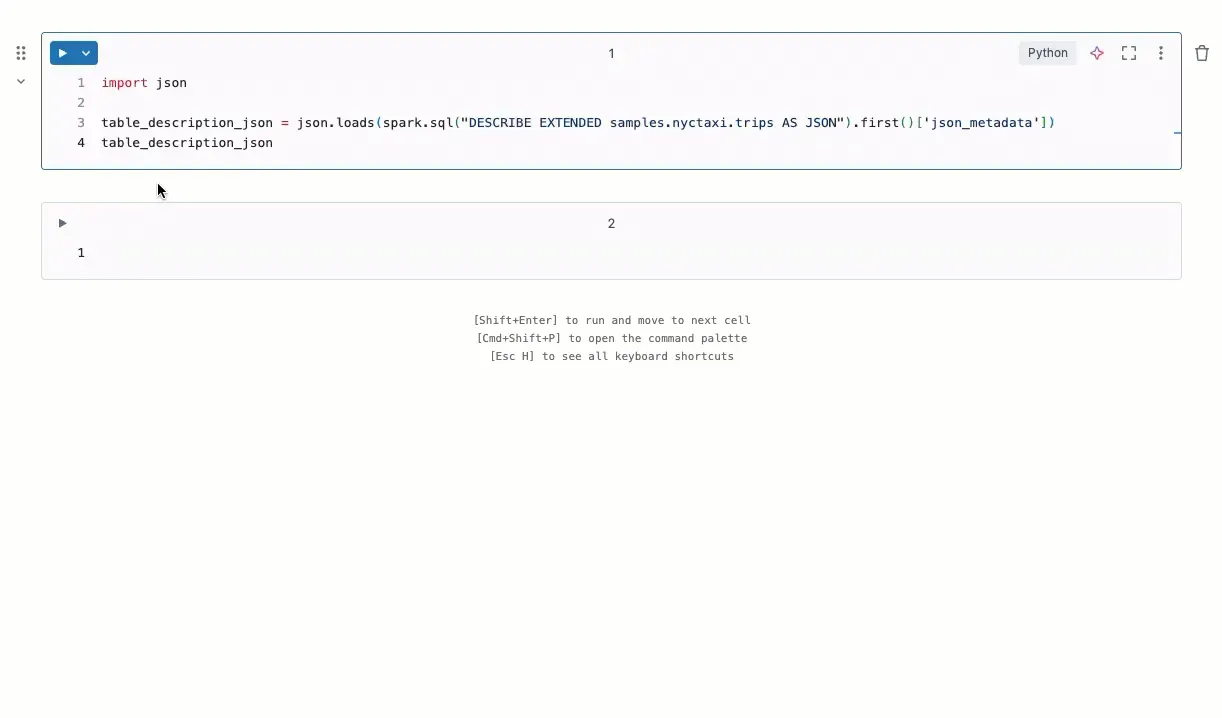 Image for the post Describe Table as JSON