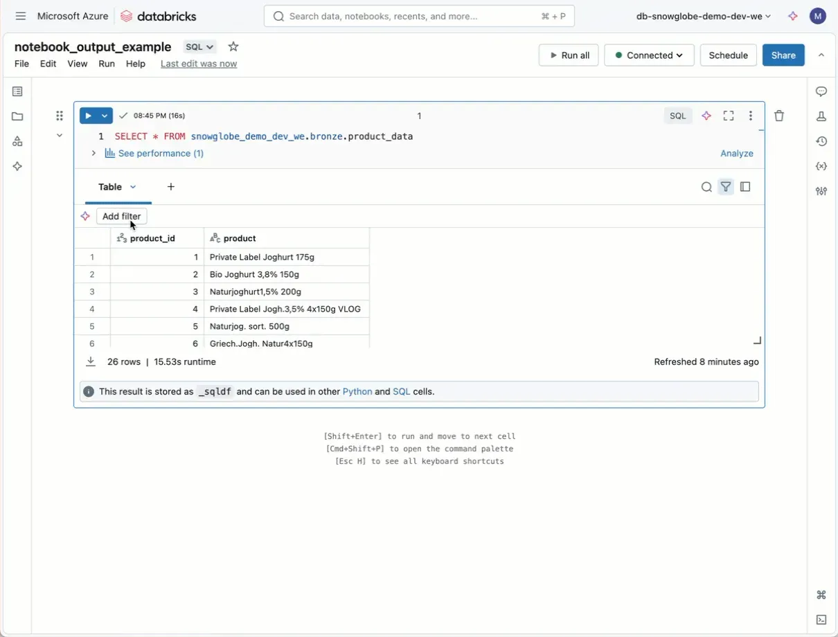 Image for the post Databricks Notebook Improvements