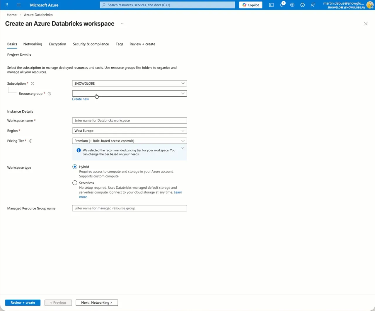 Image for the post Databricks Serverless Workspace GA